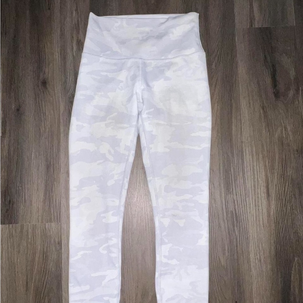 Lululemon Athletica White Camouflage Leggings
